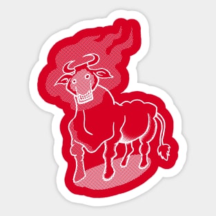 Black Snout Bull Sticker